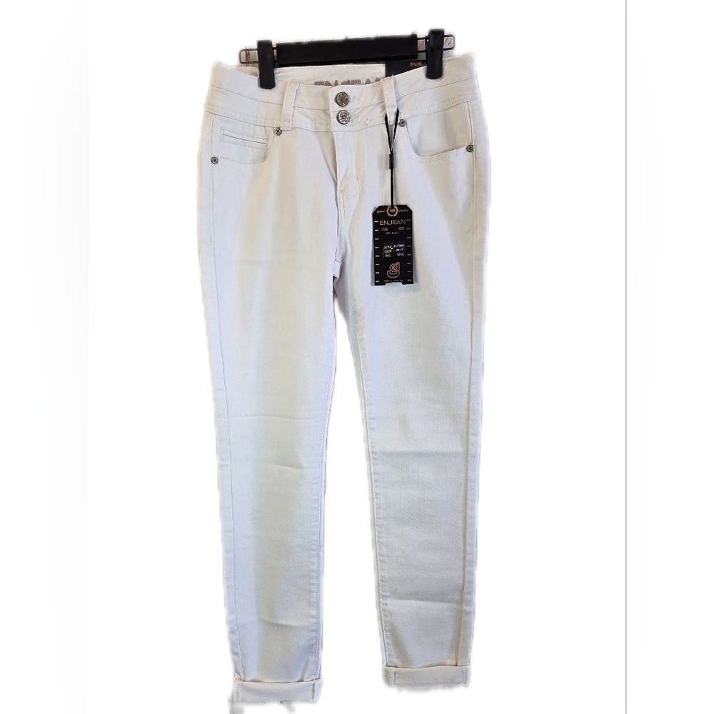 NWT White Ankle Mid-Rise Skinny Jeans for Women